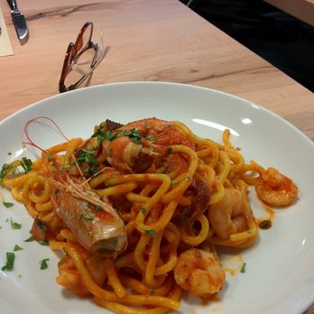 Ristorante Olivo - Bigoli with prawns - Venetian Near Me - Verona, VR