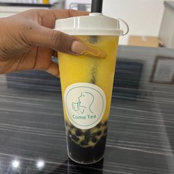 Come Tea - Mango Boba tea