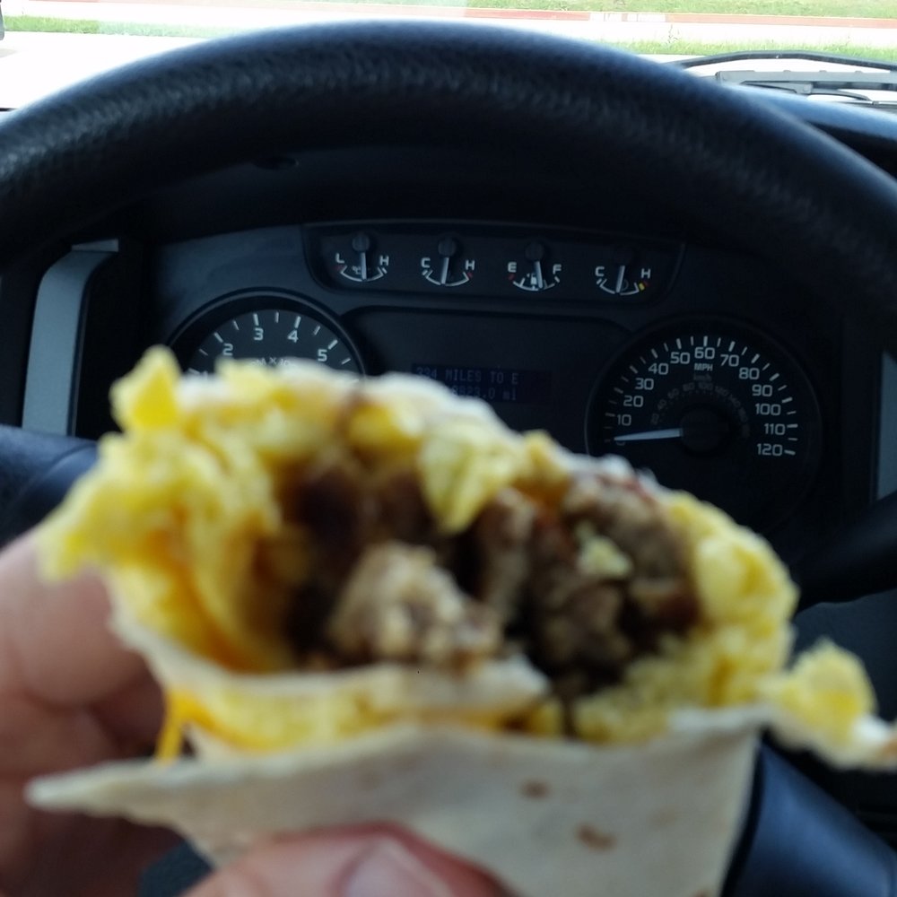 Chick-fil-A - Tasty sausage breakfast burrito! - Fast Food Near Me - Plano, Texas
