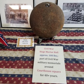 Madison County Historical Society - 100# siege mortar ball - Museums Near Me - Anderson, Indiana Madison County Historical Society - 100# siege mortar ball - Museums Near Me - Anderson, Indiana
