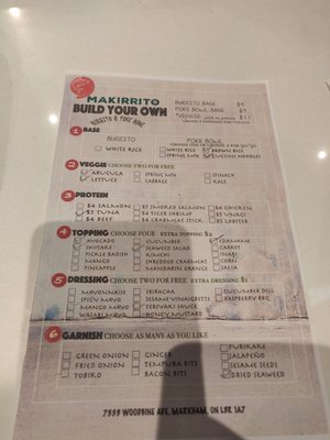 Menu photo 5 Makirrito Markham, ON