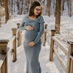 Flash Me Photography - Ice princess, maternity session at Dover Stone Church in Dover NY