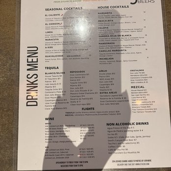 5 Tacos and Beers Berkeley - Drinks Menu - Tacos Near Me - Berkeley, California