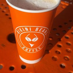 Bikini Beans Coffee - My large wet cappuccino with hazelnut