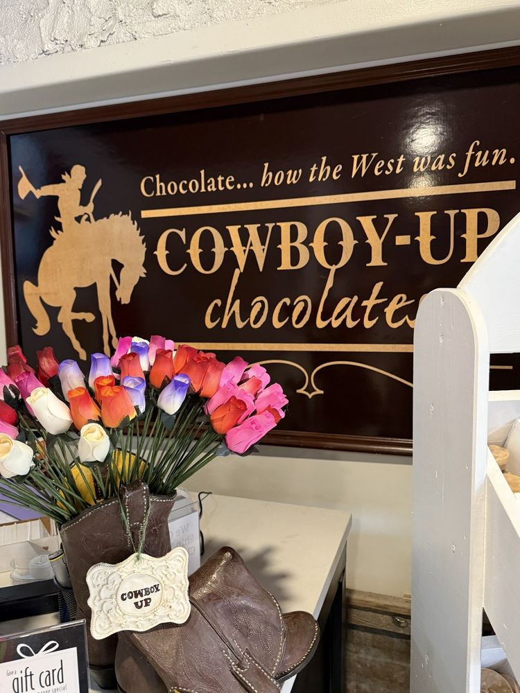Cowboy Up Chocolates Logo