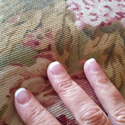 Gel mani on short broken nails. She made them look pretty. Gel mani on short broken nails. She made them look pretty.