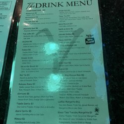 Drink menu