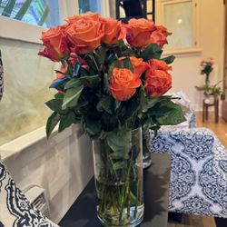 Long stemmed roses available to pick up by the stem or by the dozen