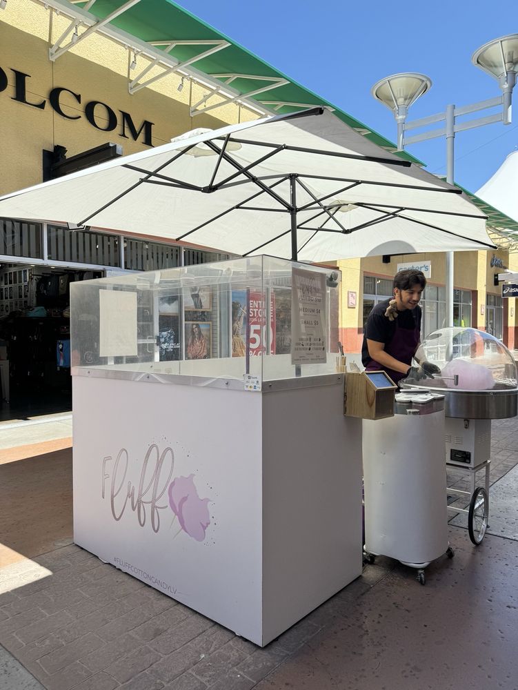 Fluff Cotton Candy Logo