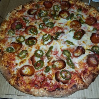 Double or Nothing Pizza & Pasta - Large pepperoni and jalapeno. Makes you want to cry; it's so good. - Pizza Near Me - Montclair, California Double or Nothing Pizza & Pasta - Large pepperoni and jalapeno. Makes you want to cry; it's so good. - Pizza Near Me - Montclair, California