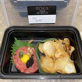 Roka Akor - Chicago - Toro Tartare, Osetra Caviar, Quail Egg, Taro Crisps* ** - Sushi Bars Near Me - Chicago, Illinois Roka Akor - Chicago - Toro Tartare, Osetra Caviar, Quail Egg, Taro Crisps* ** - Sushi Bars Near Me - Chicago, Illinois