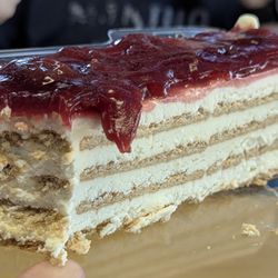 Sandy's Bakery & Deli - Sour cherry cheesecake torte