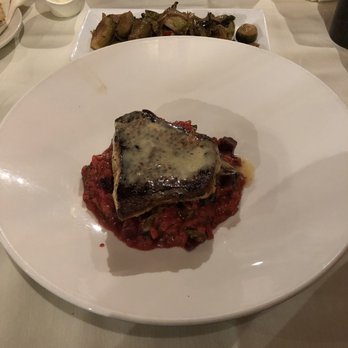 Rainbow Lodge - Snapper with Beet Risotto (special for the night) - New American Near Me - Houston, Texas Rainbow Lodge - Snapper with Beet Risotto (special for the night) - New American Near Me - Houston, Texas