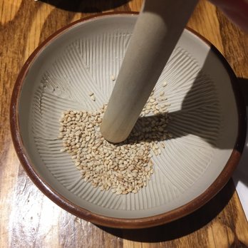 Mr.Tonkatsu - Grinding sesame experience. - Japanese Near Me - Toronto, Ontario Mr.Tonkatsu - Grinding sesame experience. - Japanese Near Me - Toronto, Ontario