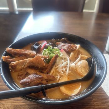 Ramen 101 - Miso ramen with chicken . Medium spicy - Barbeque Near Me - Rancho Cordova, California