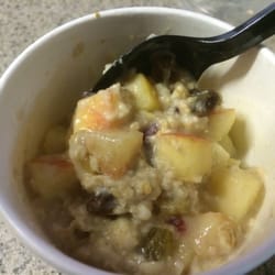 McDonald's - PLAIN oatmeal. Always incorrect, missing something, or nasty old.