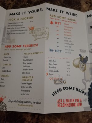 Menu photo 2 Freebirds World Burrito San Antonio, TX Menu photo 2 Freebirds World Burrito San Antonio, TX