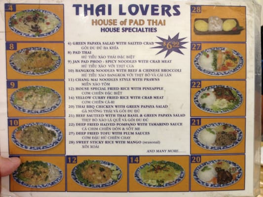 Menu photo 7 Thai Lovers San Jose, CA
