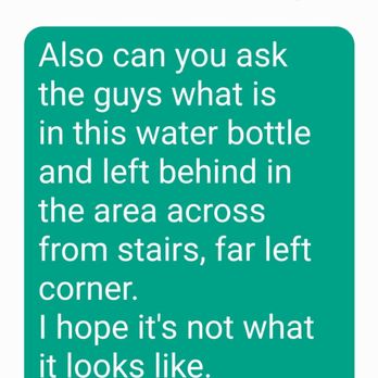 Alaa Home Services Cleaning - Texting him asking about the pee. - Home Cleaning Near Me - Saugus, Massachusetts