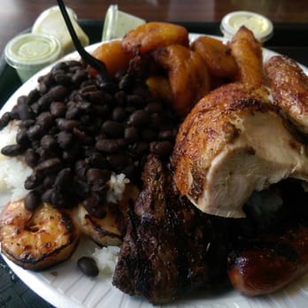 Sardi's Pollo A La Brasa - Mixed grill plate (shrimp, chorizo, steak, chicken) w/ plantains and rice and beans. - Peruvian Near Me - Laurel, Maryland Sardi's Pollo A La Brasa - Mixed grill plate (shrimp, chorizo, steak, chicken) w/ plantains and rice and beans. - Peruvian Near Me - Laurel, Maryland