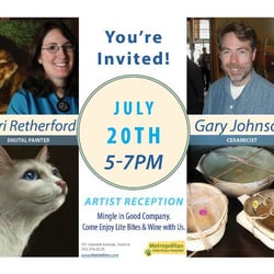 Metropolitan Veterinary Hospital - Today, July 20th! Meet our summer Artists from 5pm to 7pm.