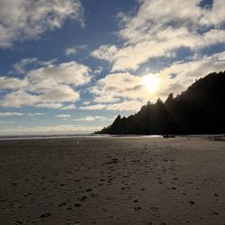 The beach