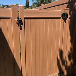 All Type Fence and Custom Gates - Vinyl Privacy Wood Grain