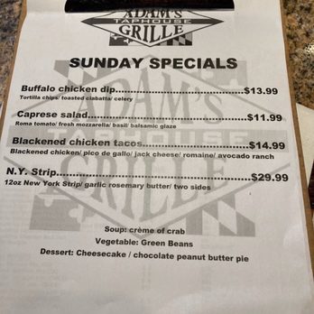 Adam's Taphouse Grille - Barbeque Near Me - Fruitland, Maryland Adam's Taphouse Grille - Barbeque Near Me - Fruitland, Maryland