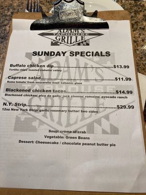 Menu photo 1 Adam's Taphouse Grille Fruitland, MD Menu photo 1 Adam's Taphouse Grille Fruitland, MD