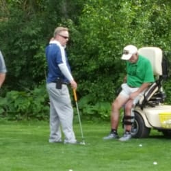 PGA HOPE Program  (Helping Our Patriots Everywhere) Assistant Golf Professional Geoffrey Strasser and a very deserving Vietnam Vet 2016