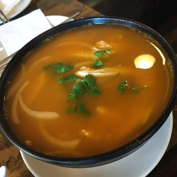 Cluck2Go - Tom Yum rice noodle soup with chicken strips - Hainan Near Me - Rowland Heights, California
