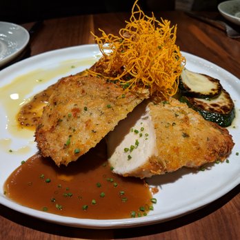 The Alden - Lavender-Baked Springer Mountain Chicken. Local honey mustard, sweet potato gratin, zucchini. $22. - New American Near Me - Chamblee, Georgia The Alden - Lavender-Baked Springer Mountain Chicken. Local honey mustard, sweet potato gratin, zucchini. $22. - New American Near Me - Chamblee, Georgia