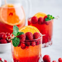 Redbird Cafe - Raspberry tea. Our specially brewed Black tea, and sweet Raspberry flavor!