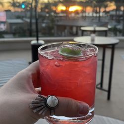 Pacific Pour - Basil and Blackberry vodka cocktail
