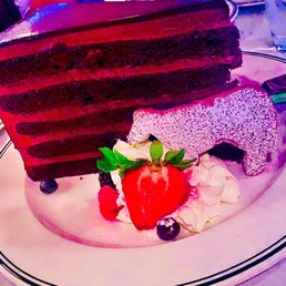 "Gigantic Chocolate Cake" La vie en Rose. It came with a Cow cookie LOL