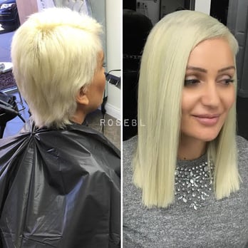 Keratin Individual Hair Extension Skin Weft Hair Extensions On A