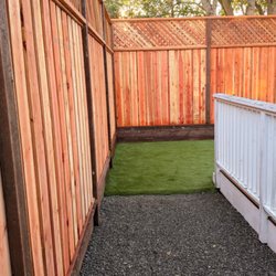 Blue Cypress Landscaping - Redwood fence