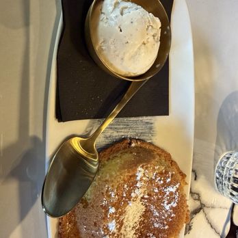 Olinda - Warm Butter Cake with a scoop a Graters Vanilla Ice Cream. - New American Near Me - Canton, Ohio Olinda - Warm Butter Cake with a scoop a Graters Vanilla Ice Cream. - New American Near Me - Canton, Ohio