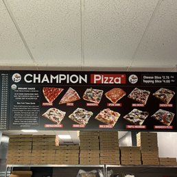 menus and prices on the wall