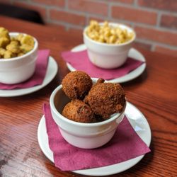 Nola Jane Restaurant & Bar - Hushpuppies and mac n cheese