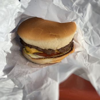 Pick-Quick Drive In - Double meat burger without pickles or relish - Burgers Near Me - Fife, Washington Pick-Quick Drive In - Double meat burger without pickles or relish - Burgers Near Me - Fife, Washington