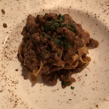 Nocciola - Bolognese (4 stars) - beef ragu with porcini on tagliatelle - Italian Near Me - Ojai, California