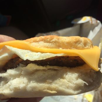 Biscuitville - Turkey sausage eggs cheese on biscuit - Breakfast & Brunch Near Me - Cary, North Carolina