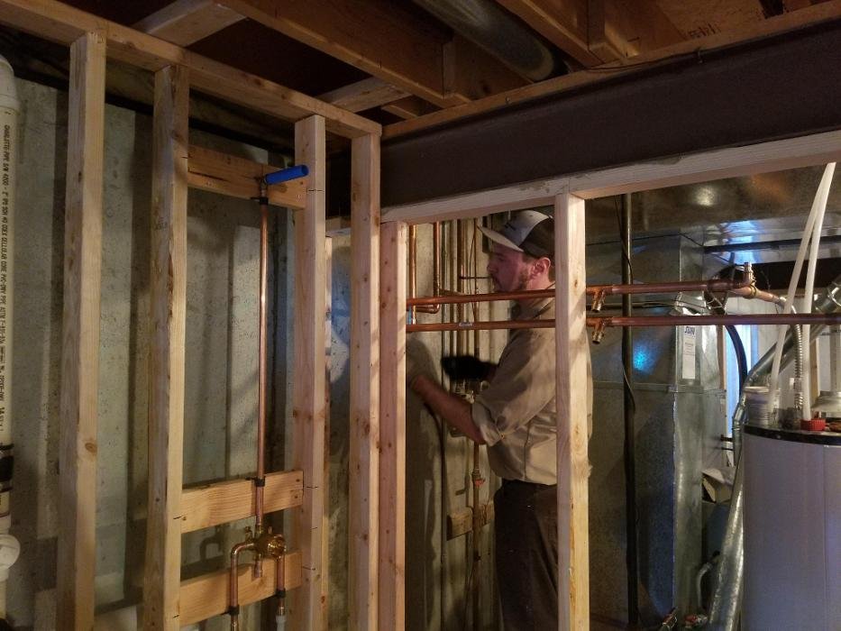 Slide of Front Range Water Heater and Excavation