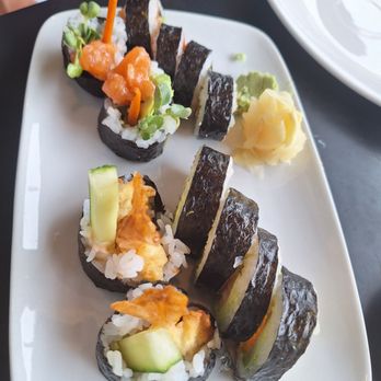Mizu Japanese - Spicy salmon and tempura rolls - Japanese Near Me - White Bear Lake, Minnesota Mizu Japanese - Spicy salmon and tempura rolls - Japanese Near Me - White Bear Lake, Minnesota