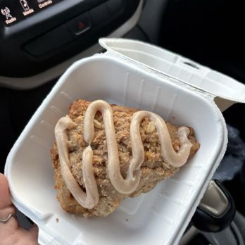 Sweet Friends Sips & Snow - Peach cobbler scone - Shaved Snow Near Me - Edmond, Oklahoma Sweet Friends Sips & Snow - Peach cobbler scone - Shaved Snow Near Me - Edmond, Oklahoma