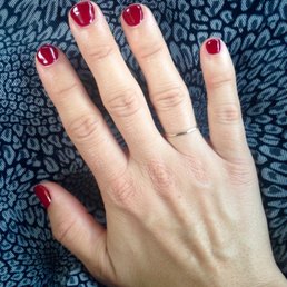 Meticulous and beautiful, quality work! Even my short nail beds look great (try to focus on the work and not my actual hands!).