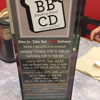 Breaking Bread Catering & Deli - Delis Near Me - Crystal Lake, Illinois Breaking Bread Catering & Deli - Delis Near Me - Crystal Lake, Illinois