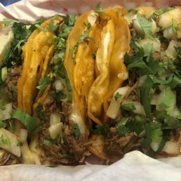 Quesabirria tacos before and after. Quesabirria tacos before and after.