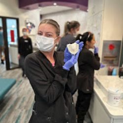 Nova Orthodontics - Post treatment retainer for a patient